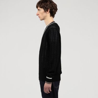 プレミアムリネン チルデンプルオーバーニット | TOMORROWLAND (Men