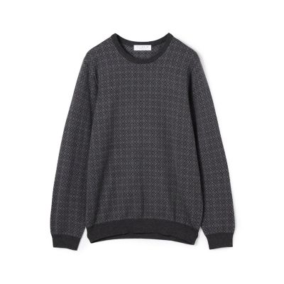 marka 23aw ウールシルクネップヤーン / クルーネック　Black ウールカシミヤシルク クルーネックプルオーバー | TOMORROWLAND