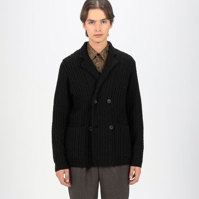 ウールケーブルニット ダブルブレスト4Bジャケット | TOMORROWLAND