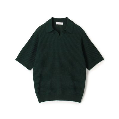 コットンメッシュ スキッパーニット | TOMORROWLAND (Men