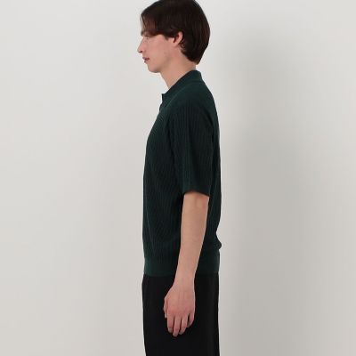 コットンナイロンリブ スキッパープルオーバー SHIPS any:〈UVカット〉FUTURE LINEN CANVAS リネンライク スキッパー