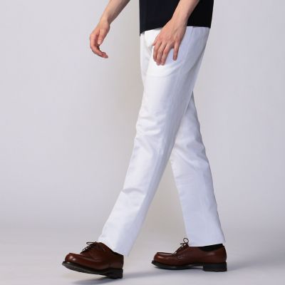 コットン　スリムスラックス　ＬＡＲＵＳＭＩＡＮＩ　ＷＩＮＤ　ＩＳＬＥ　ＣＯＴＴＯＮ