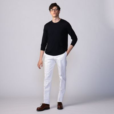 コットン　スリムスラックス　ＬＡＲＵＳＭＩＡＮＩ　ＷＩＮＤ　ＩＳＬＥ　ＣＯＴＴＯＮ
