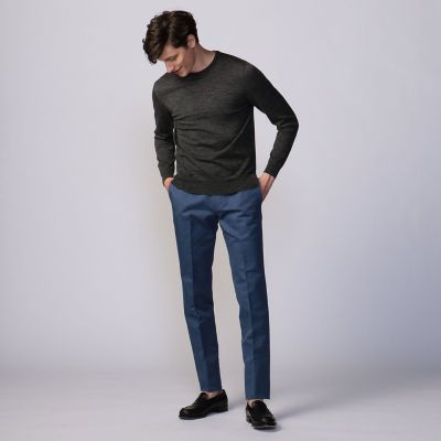 コットン　スリムスラックス　ＬＡＲＵＳＭＩＡＮＩ　ＷＩＮＤ　ＩＳＬＥ　ＣＯＴＴＯＮ