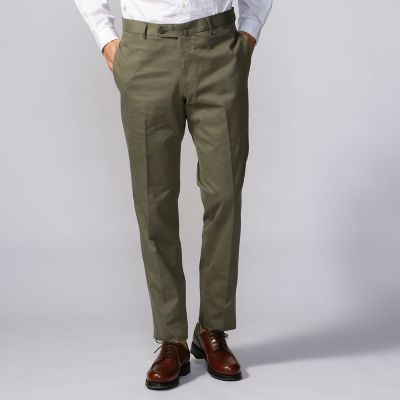 コットンシルクツイル　　スリムスラックス　ＬＡＲＵＳＭＩＡＮＩ　ＸＰＩＲＥＯ　ＴＷＩＬＬ