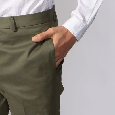 コットンシルクツイル　　スリムスラックス　ＬＡＲＵＳＭＩＡＮＩ　ＸＰＩＲＥＯ　ＴＷＩＬＬ