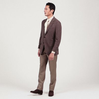 ウールツイル スリムスラックス Drago Swing