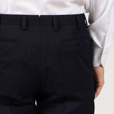 ＨＯＲＩＺＯＮ　ＴＷＩＬＬ　ノープリーツスリムスラックス　Ｅ．Ｚｅｇｎａ