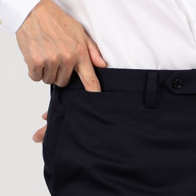 ＨＯＲＩＺＯＮ　ＴＷＩＬＬ　ノープリーツスリムスラックス　Ｅ．Ｚｅｇｎａ