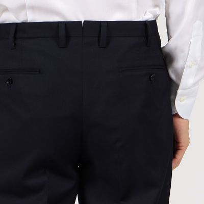 ＨＯＲＩＺＯＮ　ＴＷＩＬＬ　２プリーツスリムスラックス　Ｅ．Ｚｅｇｎａ