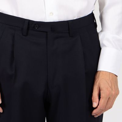 ＨＯＲＩＺＯＮ　ＴＷＩＬＬ　２プリーツスリムスラックス　Ｅ．Ｚｅｇｎａ