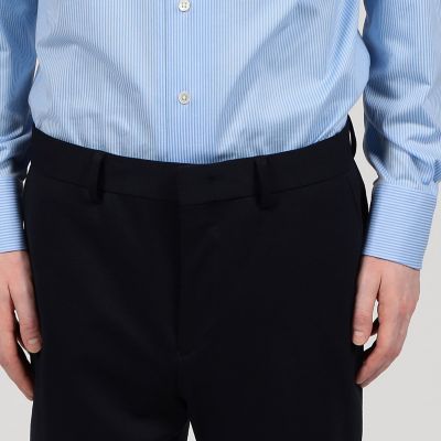 ストレッチポンチ　ノープリーツ　スリムパンツ