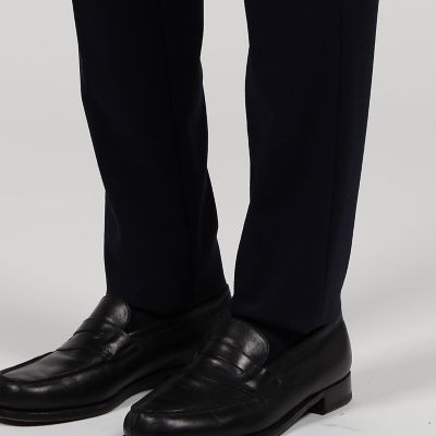 ストレッチポンチ　ノープリーツ　スリムパンツ