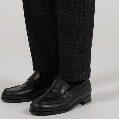 ウールコットンダブルジャガード　　シャーリングパンツ