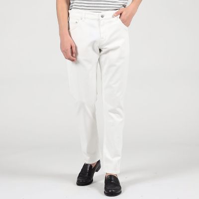 【別注】ＰＴ　ＴＯＲＩＮＯ　ストレッチホワイトデニム　５ポケットパンツ