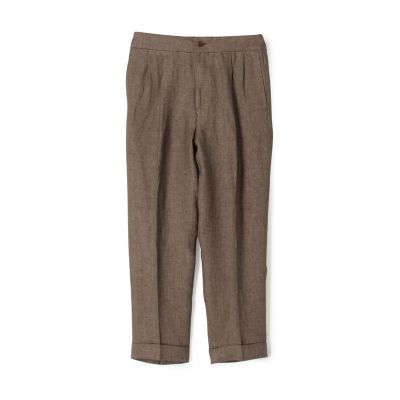リネン　バックベルト　ペグトップスラックス　ＳＯＬＢＩＡＴＩ