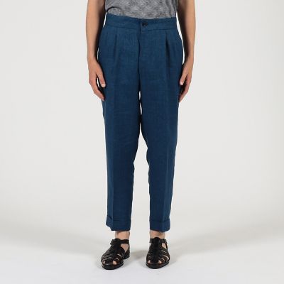 リネン　バックベルト　ペグトップスラックス　ＳＯＬＢＩＡＴＩ