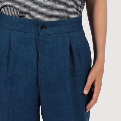 リネン　バックベルト　ペグトップスラックス　ＳＯＬＢＩＡＴＩ