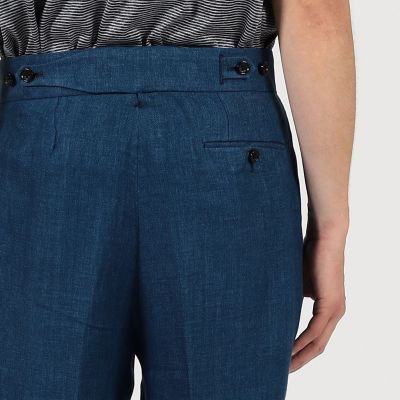 リネン　バックベルト　ペグトップスラックス　ＳＯＬＢＩＡＴＩ