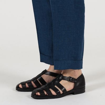 リネン　バックベルト　ペグトップスラックス　ＳＯＬＢＩＡＴＩ