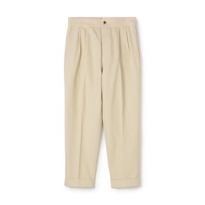 コットン バックベルト ペグトップスラックス SONDRIO