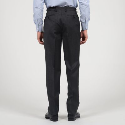 21マイクロン ウールツイル ノープリーツスラックス V．B