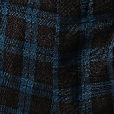 リネンツイルチェック　２プリーツスラックス