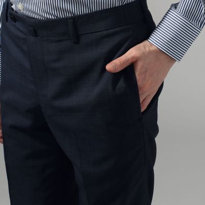 ウールシルクトロピカル スリムスラックス utility