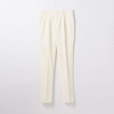 コットンコーデュロイ　１プリーツテーパードパンツ　ＰＯＮＴＯＧＬＩＯ