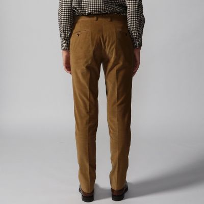 コットンコーデュロイ　１プリーツテーパードパンツ　ＰＯＮＴＯＧＬＩＯ
