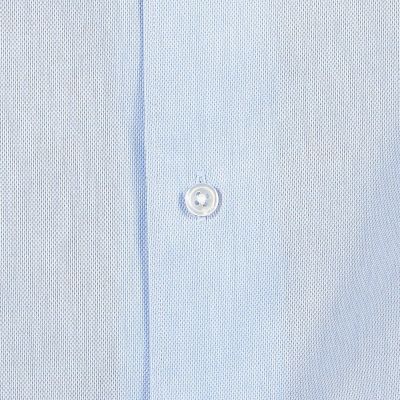 コットンレノクロス　ループボタンダウンシャツ