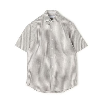 美品 BARBA ナポリ リネン コットン シャツ ボタン ストライプ L 相当 楽天市場】シャツ メンズ 七分袖 七分袖シャツ ボタンシャツ