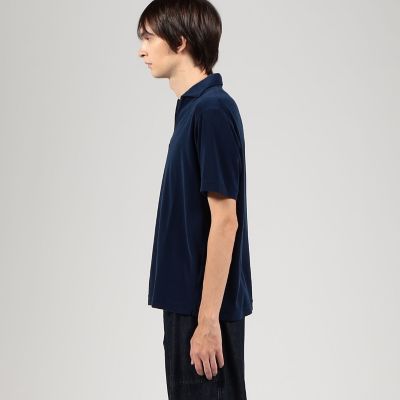スビンパイル　スキッパーポロシャツ