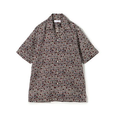 ＜TOMORROWLAND (Men)＞リネン　バティック　オープンカラーハーフスリーブシャツ