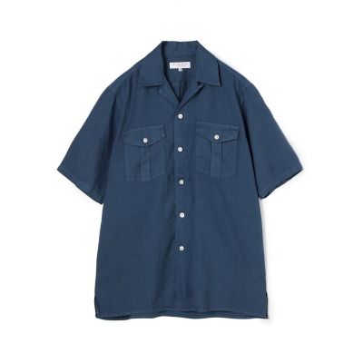 TOMORROWLAND.B マイクロタフタ ロングシャツ　ネイビー TOMORROWLAND.B マイクロタフタ ロングシャツ ネイビー レディース