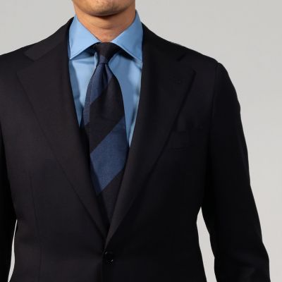 トゥモローランド ネイビー無地スーツ　46 HORIZON TWILL トゥモローランド ネイビー無地スーツ 46 HORIZON TWILL