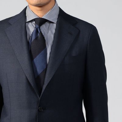 Super150'sウールツイル 段返り3Bスーツ TROFEO