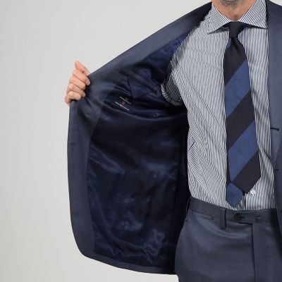 ウールシルクシャークスキン 3Bシングルブレステッドスーツ