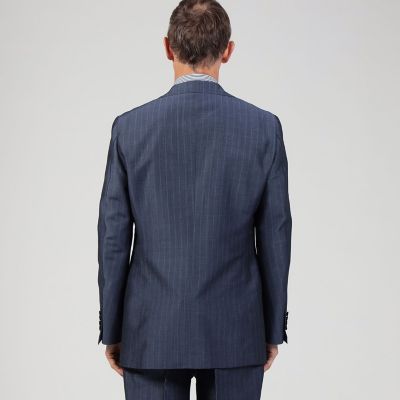 ウールモヘアシャンブレー　シングルブレステッド３Ｂスーツ　ＢＲＩＴＩＳＨ　ＭＯＨＡＩＲ