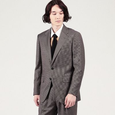 ウール　チェック　シングルブレステッド２Ｂスーツ　ＡＭＡＤＥＵＳ３６５
