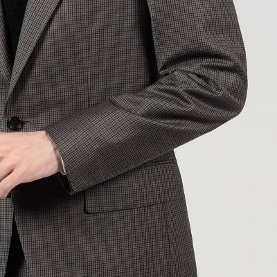 ウール　チェック　シングルブレステッド２Ｂスーツ　ＡＭＡＤＥＵＳ３６５