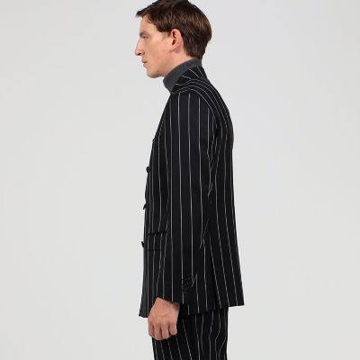 ウール ストライプ ダブルブレステッド6Bスーツ