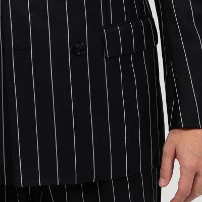 ウール ストライプ ダブルブレステッド6Bスーツ Royal11