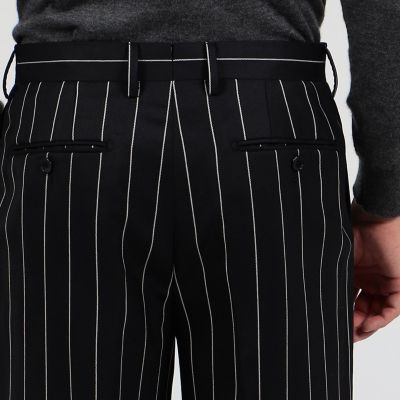 ウール ストライプ ダブルブレステッド6Bスーツ Royal11