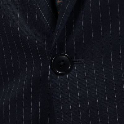ウール　ピンストライプ　シングルブレステッド２Ｂスーツ