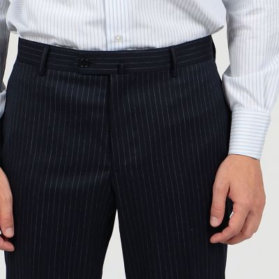 ウール　ピンストライプ　シングルブレステッド２Ｂスーツ