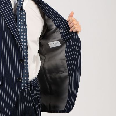 リネンウール　シングルブレステッド２Ｂスーツ　Ｄｏｒｍｅｕｉｌ　Ｔｕｍｂｌｅｄ　Ｌｉｎｅｎ