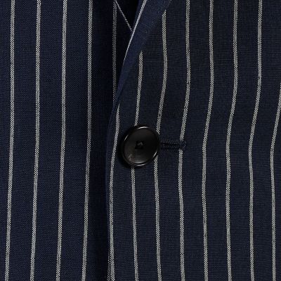 リネンウール　シングルブレステッド２Ｂスーツ　Ｄｏｒｍｅｕｉｌ　Ｔｕｍｂｌｅｄ　Ｌｉｎｅｎ