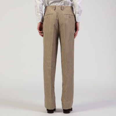 リネンウール ダブルブレステッド6Bスーツ Dormeuil