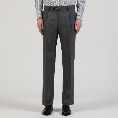 美品 TOMORROWLAND スーツ3ピース グレンチェック L 21micronウール グレンチェック シングル3Bスーツ